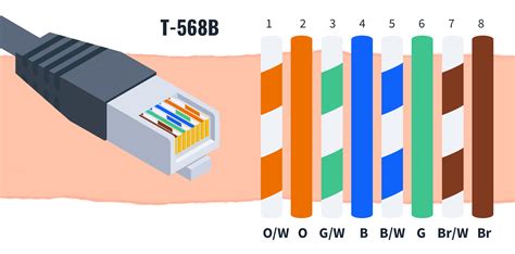 t568a and t568b wiring standard basis and pinout|T568A and T568B Wiring Standards.